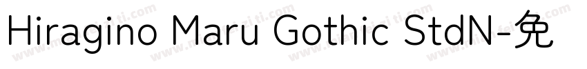 Hiragino Maru Gothic StdN字体转换